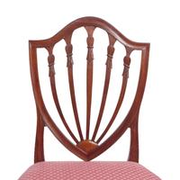 A Federal Carved Mahogany Shield-Back Side Chair