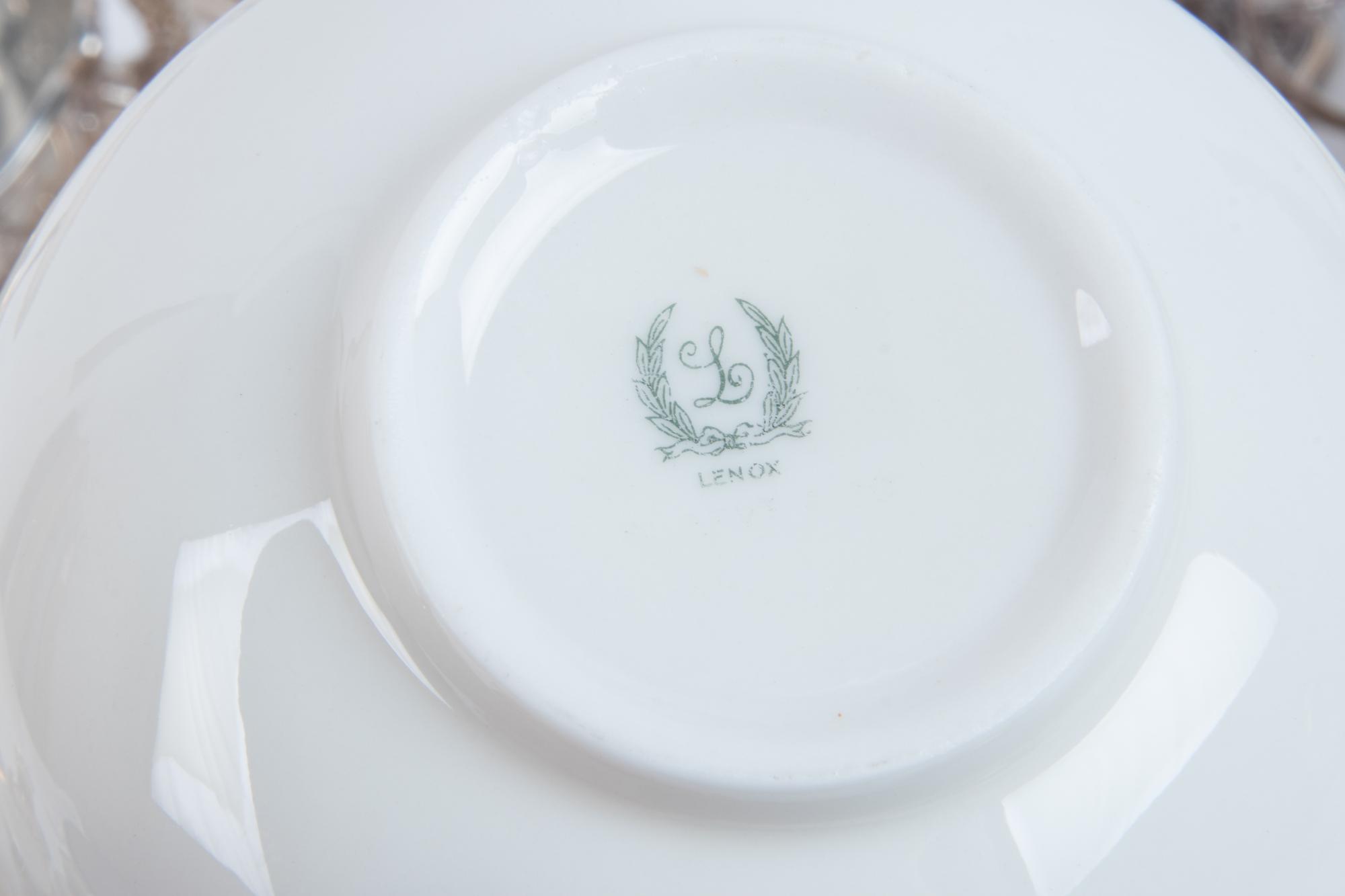 An American Silver and Porcelain-Lined Dessert Service