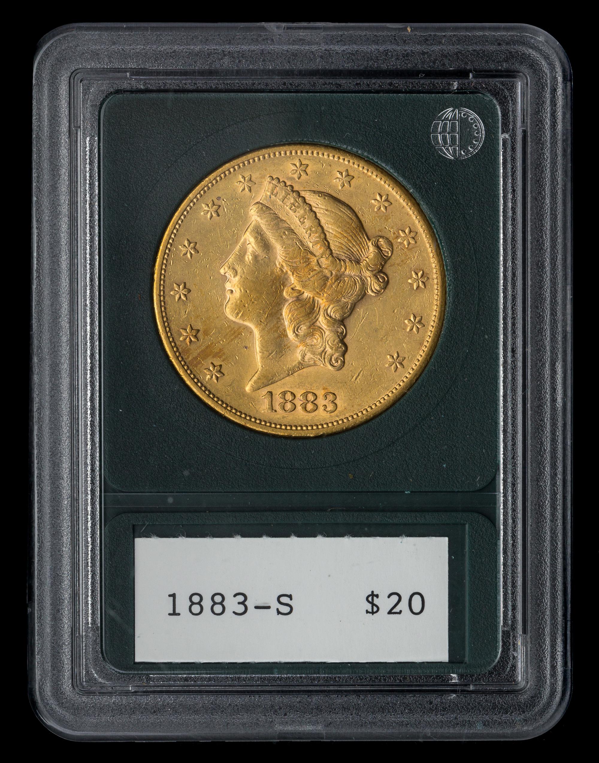 A United States 1883-S Liberty Head $20 Gold Coin