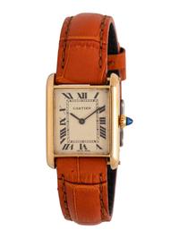 CARTIER, 18K YELLOW GOLD 'TANK' WRISTWATCH