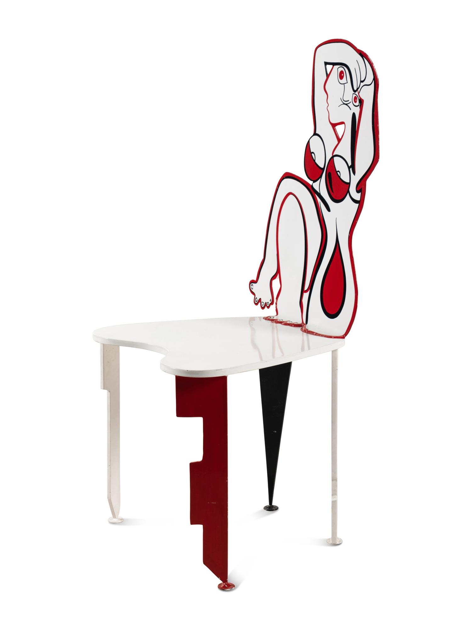 Two Pablo Picasso Style Figural Chairs
