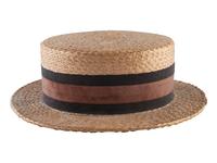 ROOSEVELT, Franklin Delano (1882-1945). Straw boater hat signed ("Franklin D. Roosevelt").