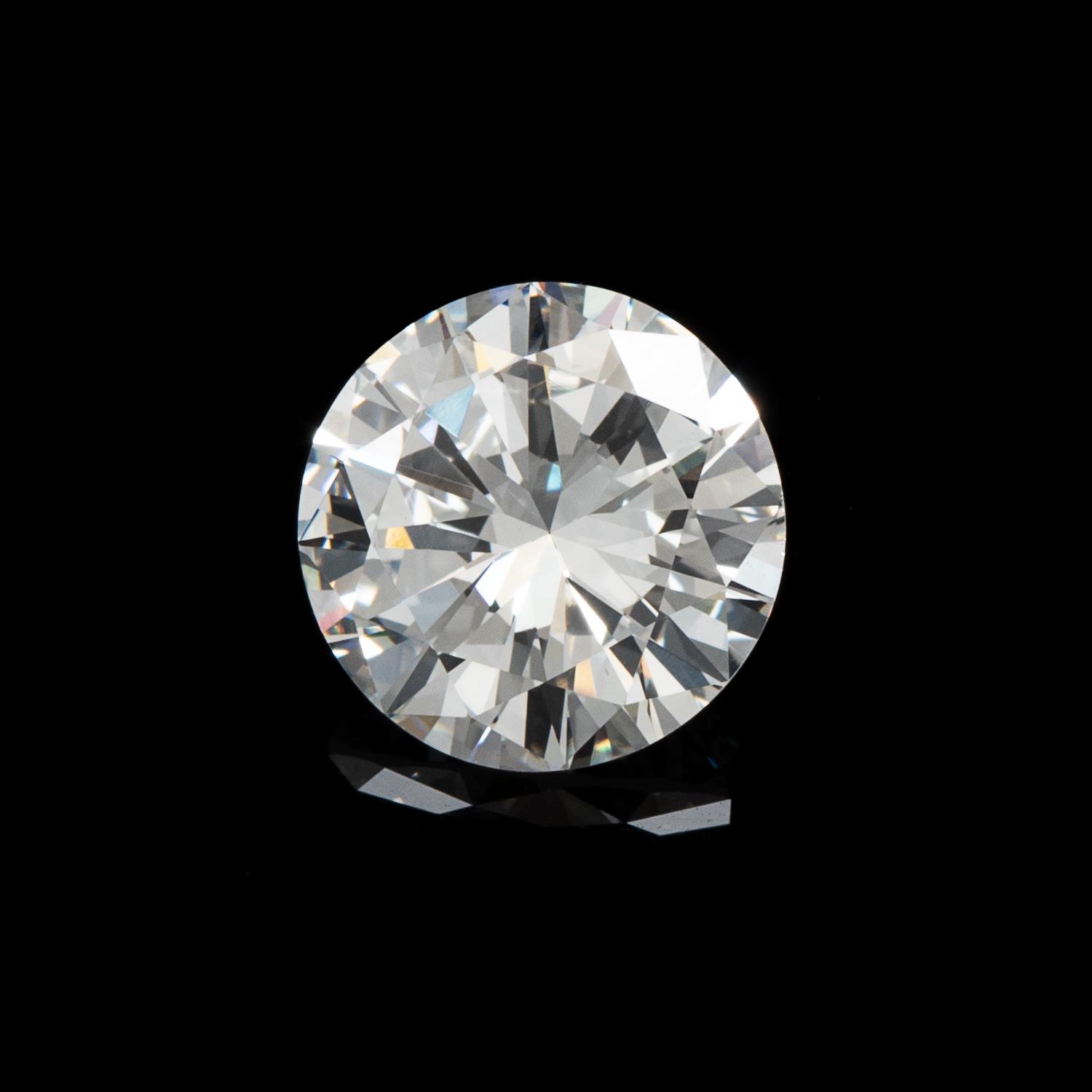 A 1.54 Carat Round Brilliant Cut Diamond,
