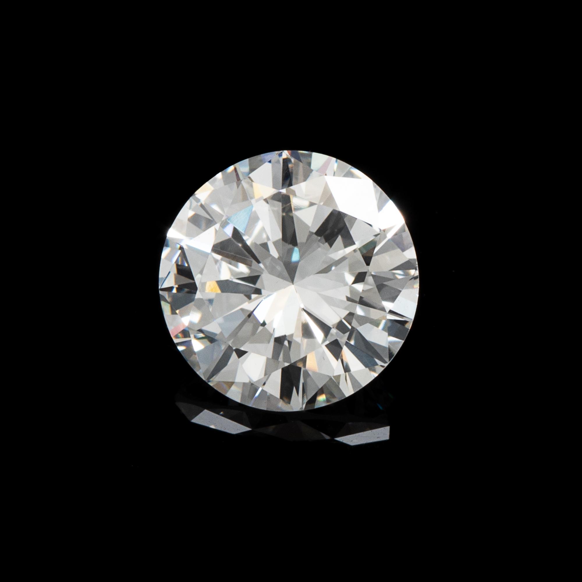 A 1.54 Carat Round Brilliant Cut Diamond,