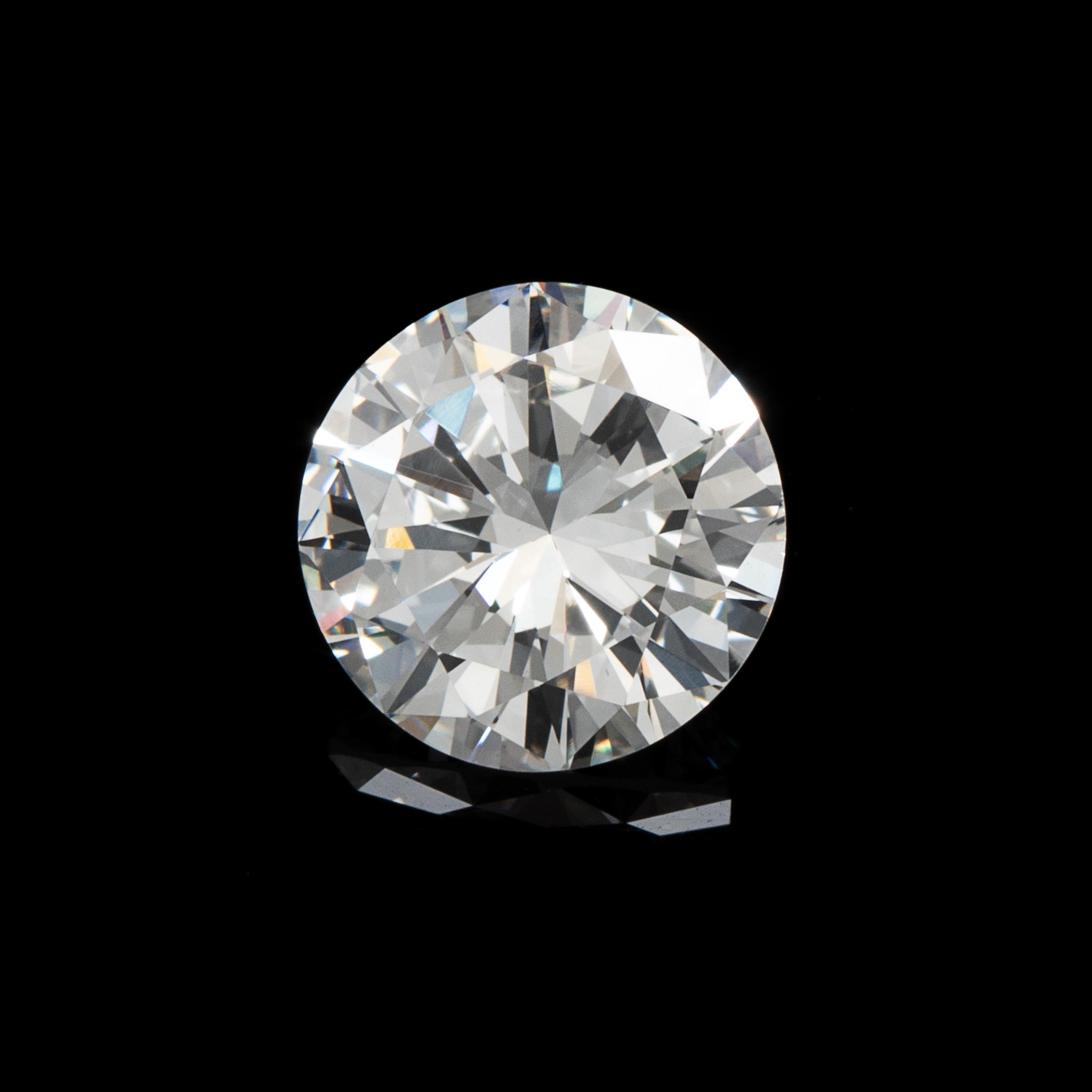 A 1.54 Carat Round Brilliant Cut Diamond,