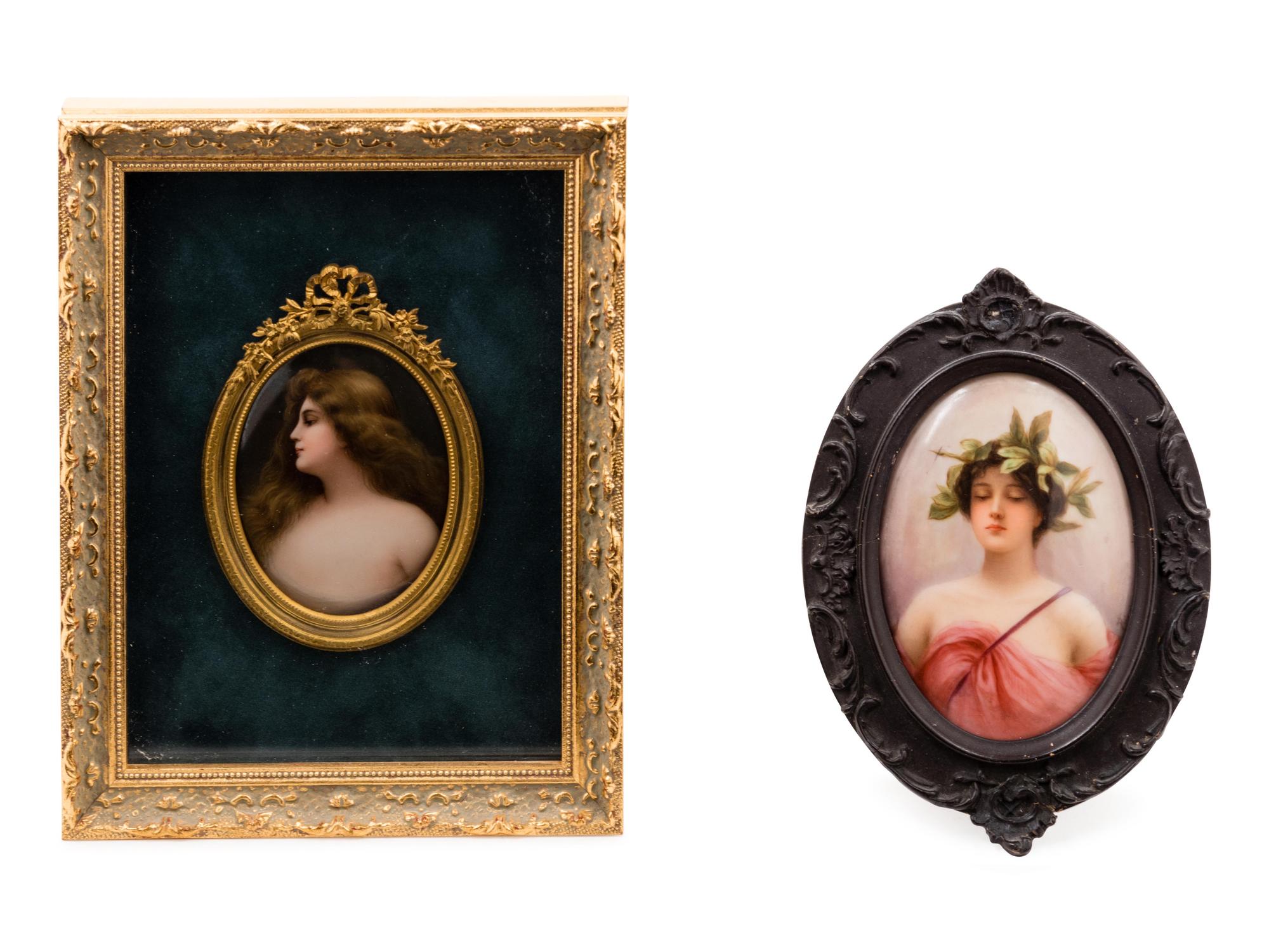 Two Continental Porcelain Plaques