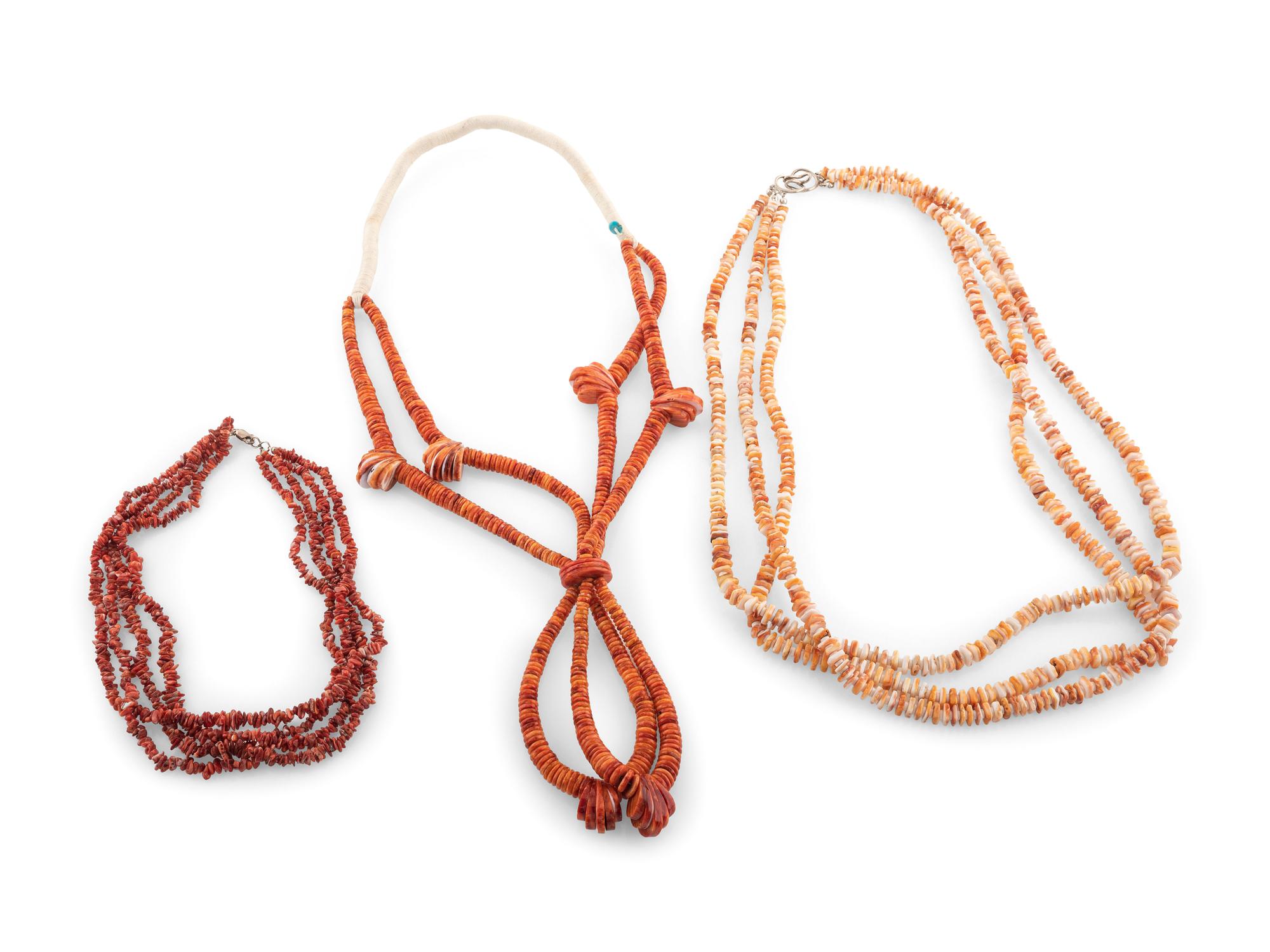 Kewa Spiny Oyster Multi-strand Necklaces