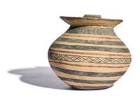 A Daunian Painted Terracotta Olpe