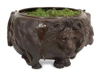 A Japanese Bronze Figural Jardinière