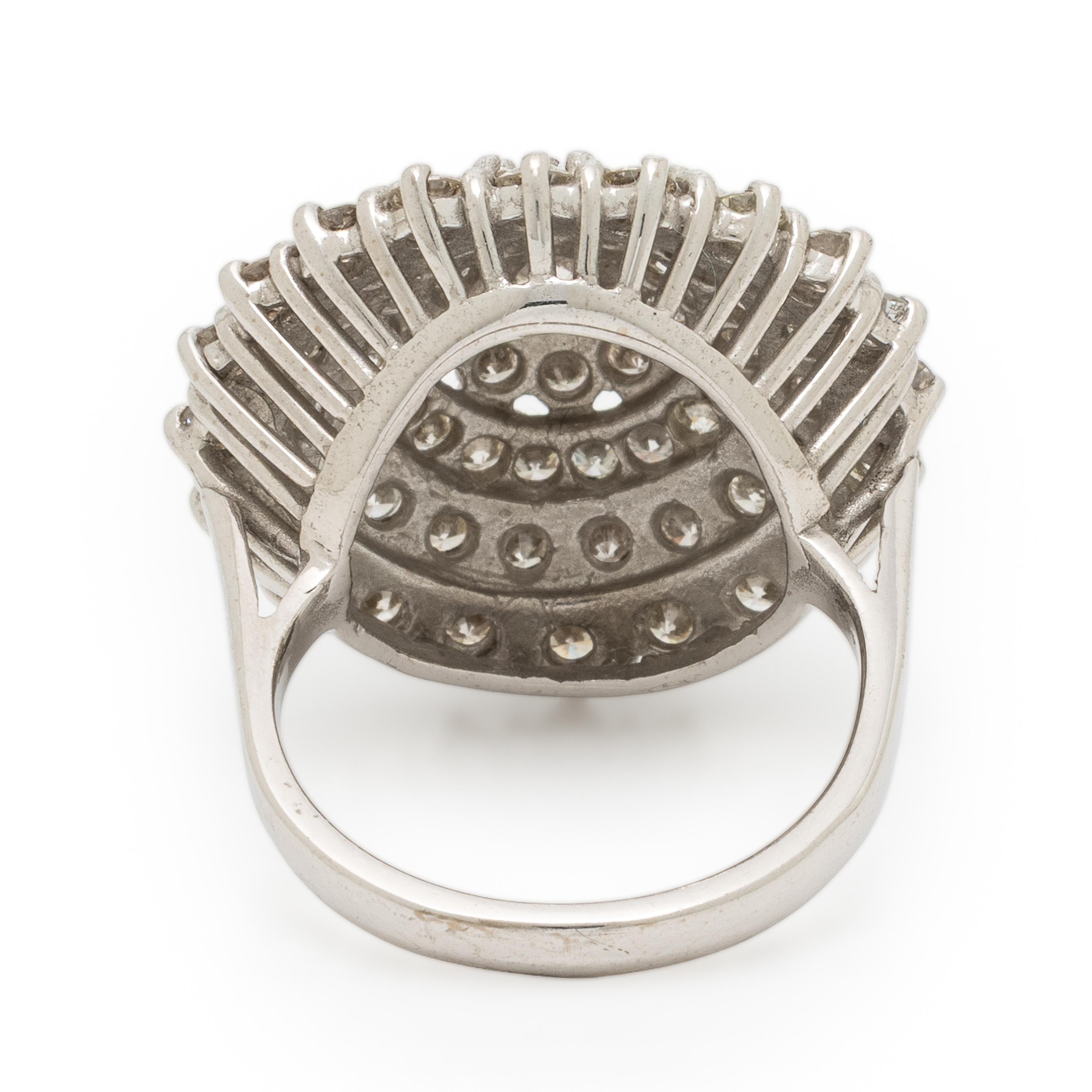 Diamond and White Gold Ring