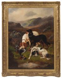 John Gifford, (British, d. 1900), Guarding the Day's Bag