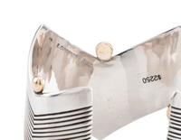 Sterling Silver Zigzag Cuff Bracelet, with 14K Gold Bead Accents