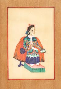Six Chinese Export Pith Paper Paintings