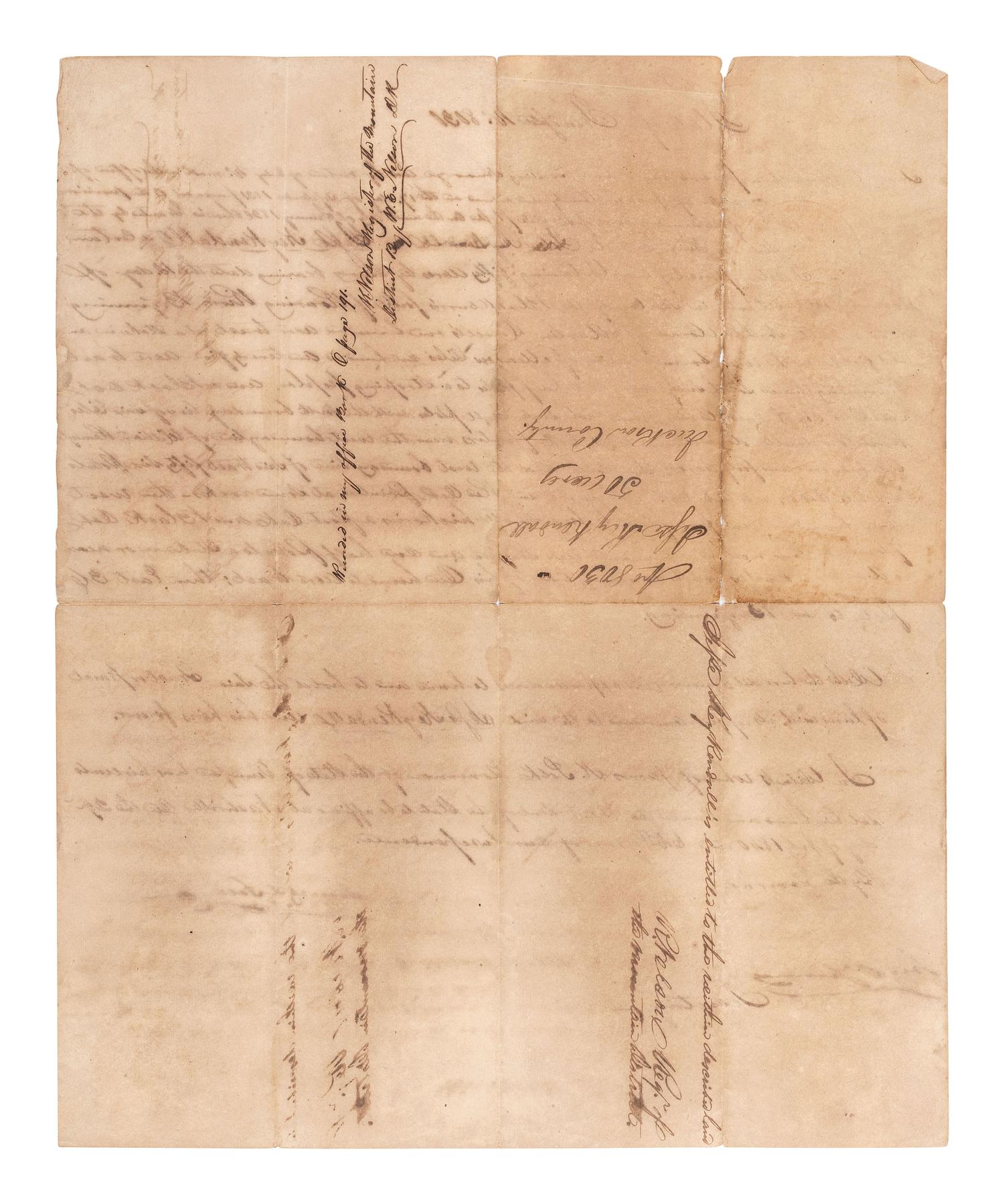 POLK, James K. (1795-1849). Document signed ("James K. Polk"), as Governor of Tennessee. Nashville, TN, 29 July 1840.