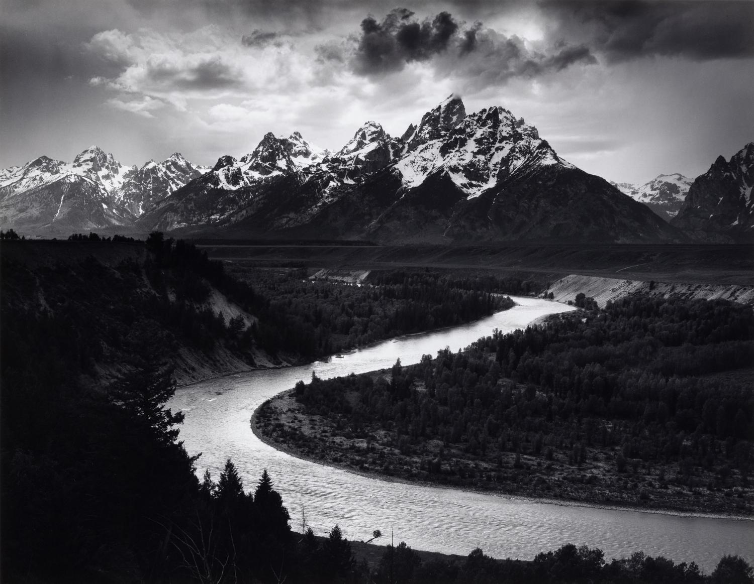 Ansel Adams (1902-1984) The Teton Range and Snake River, Grand Teton National Park, Wyoming, 1942