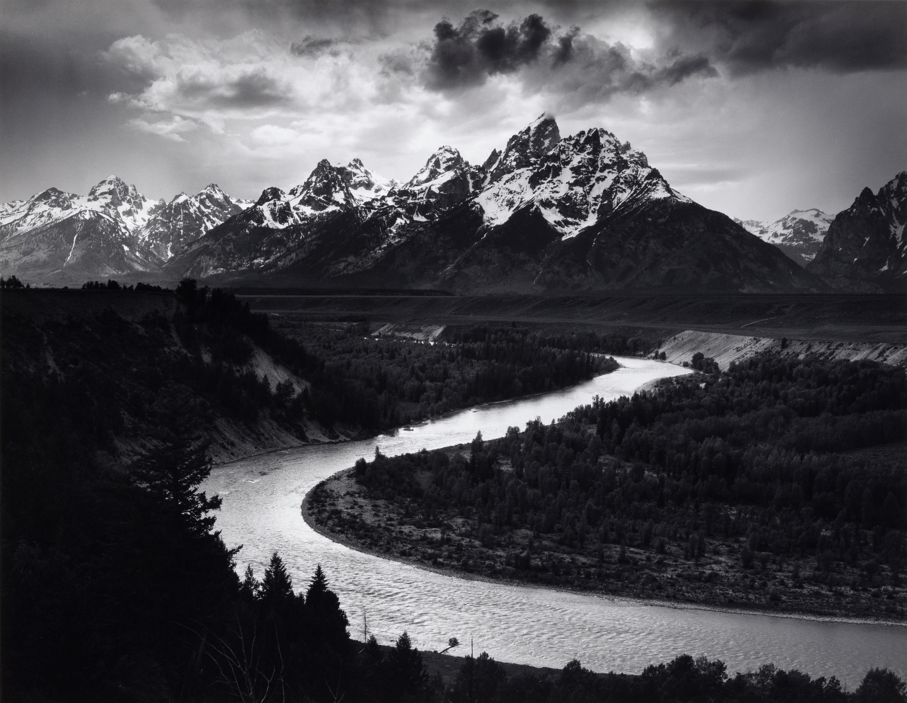 Ansel Adams (1902-1984) The Teton Range and Snake River, Grand Teton National Park, Wyoming, 1942