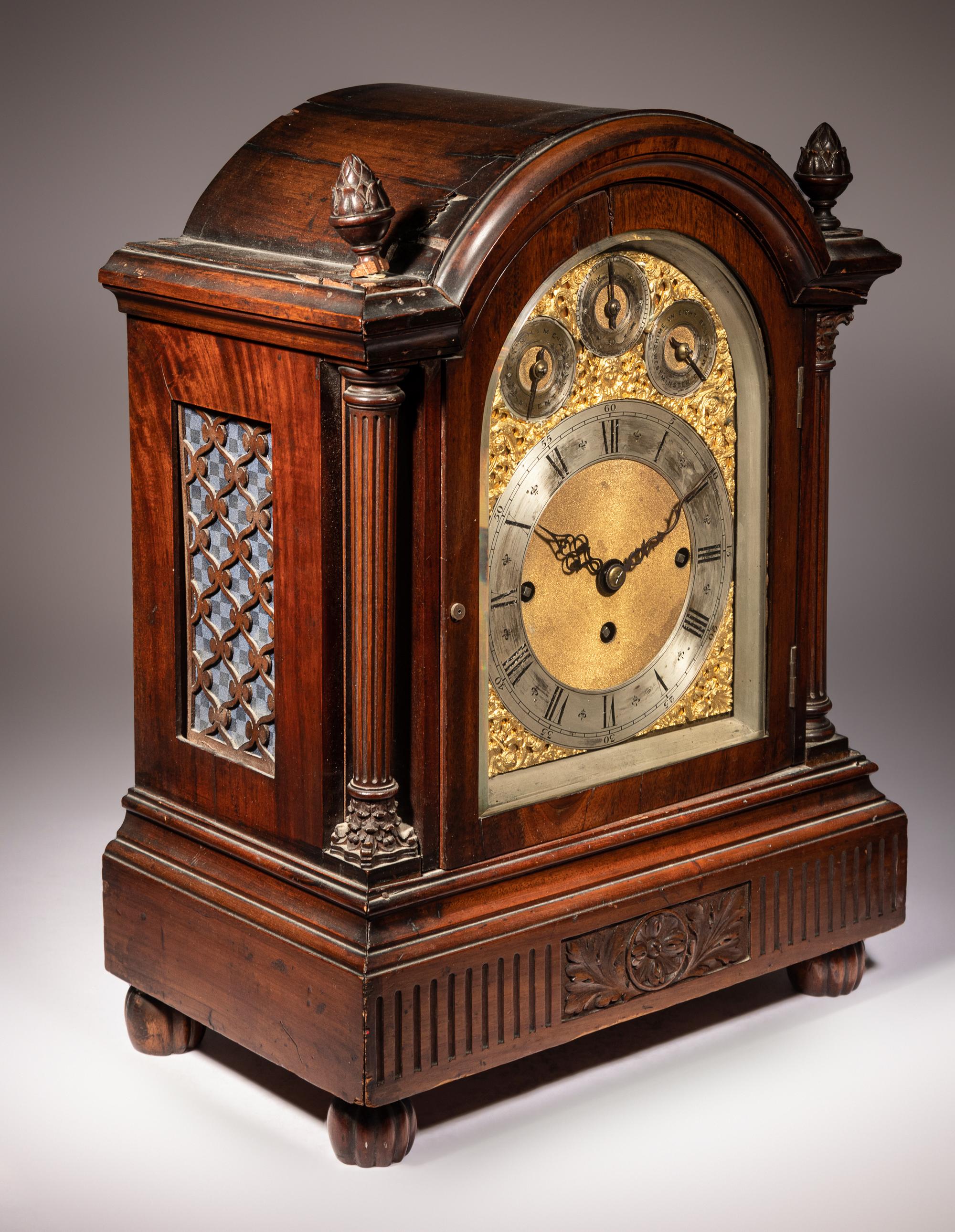 A George III Mahogany Bracket Clock