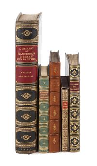 [ENGLISH BINDERS]. A group of 5 works bound by English binders, comprising: