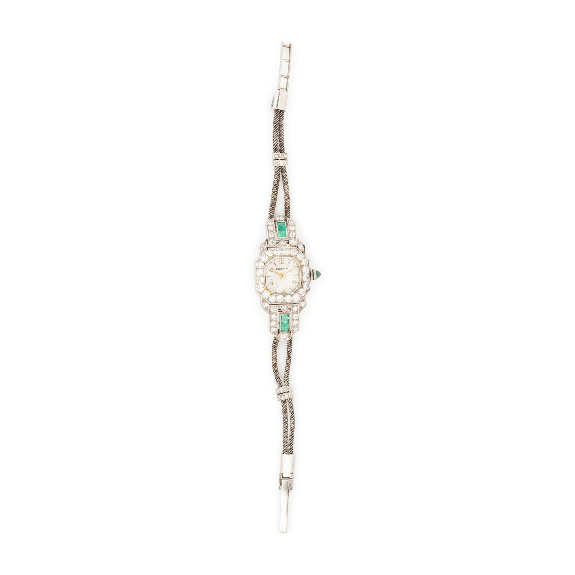 PINNACLE, DIAMOND AND EMERALD WATCH