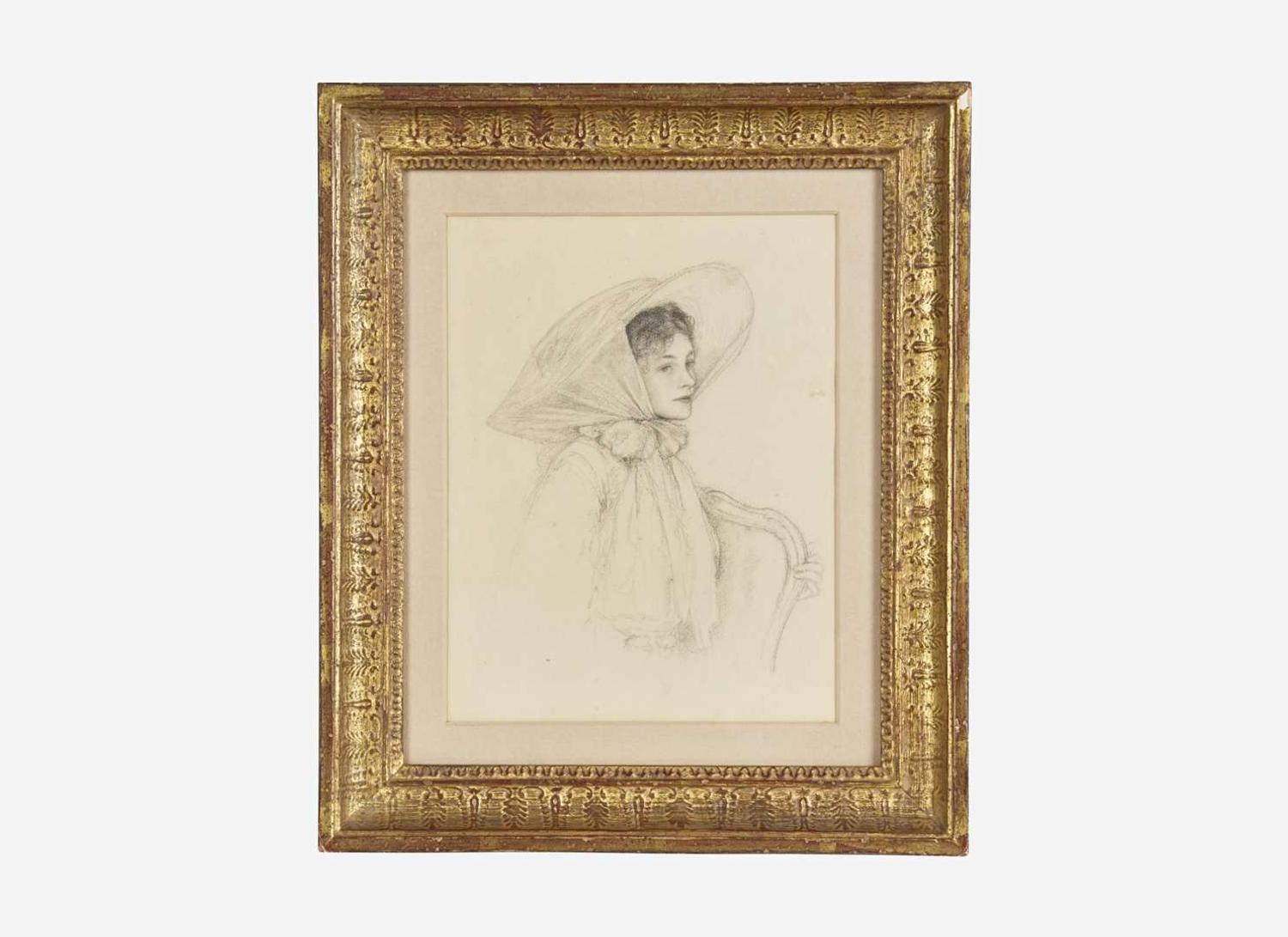 Ernest Haskell (American, 1876–1925) - Seated Woman in a Hat