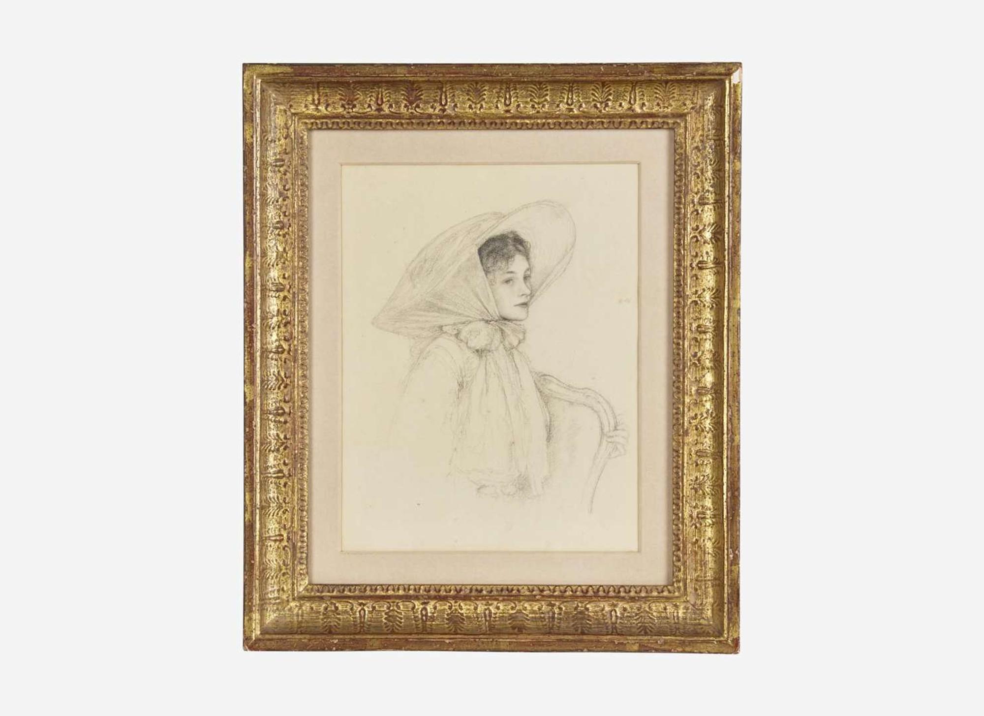 Ernest Haskell (American, 1876–1925) - Seated Woman in a Hat