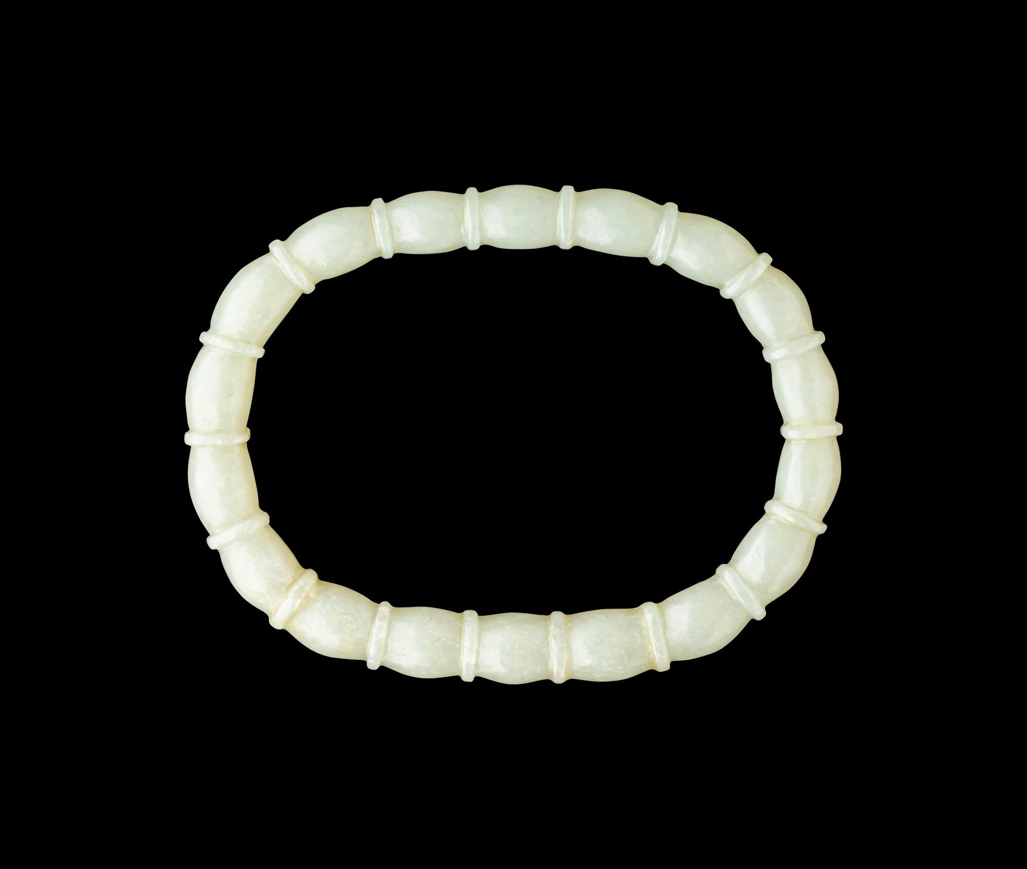 A Chinese Pale Celadon Jade Bangle