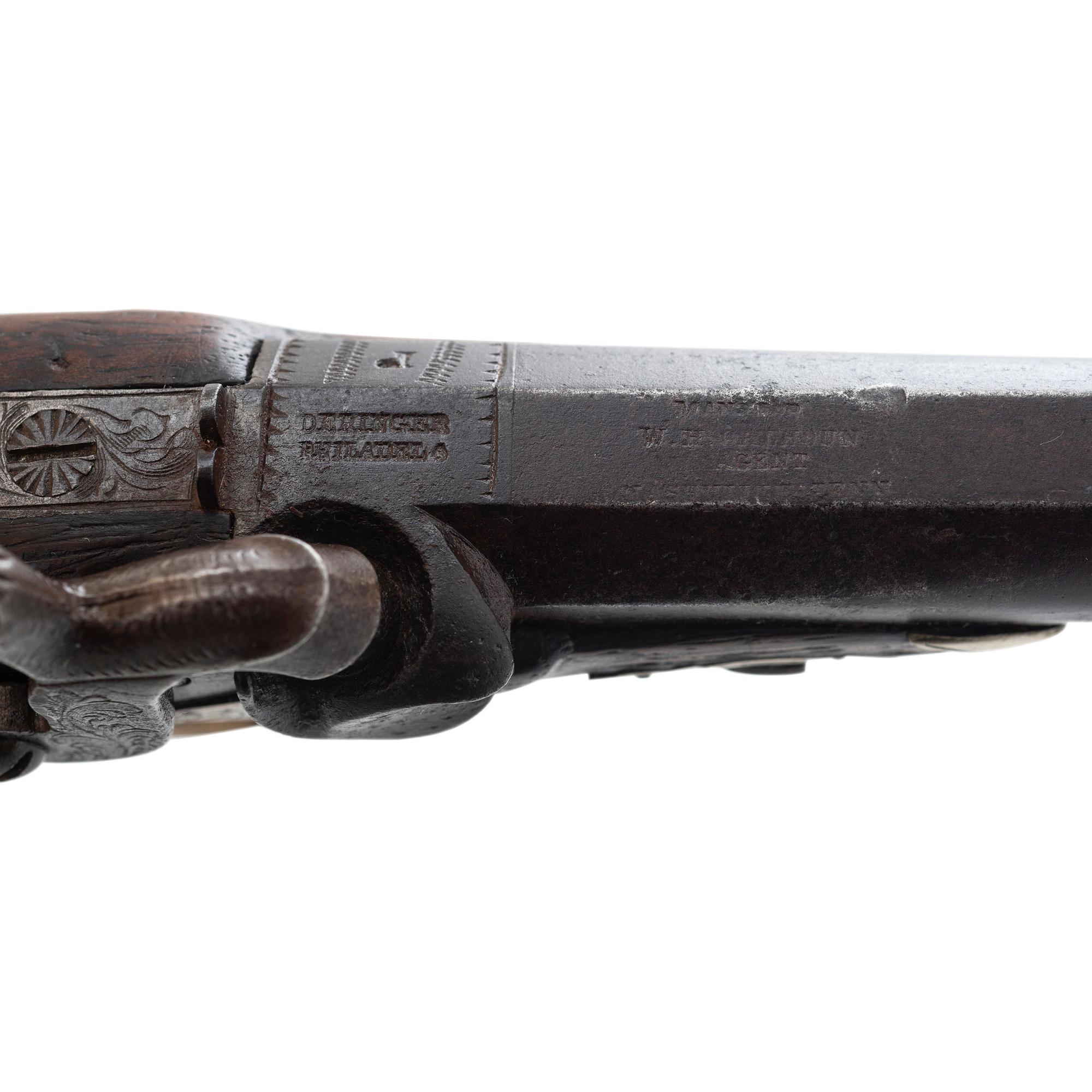 Rare WH Calhoun Nashville Agent Marked Deringer