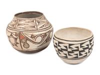Zuni and Acoma Pottery Jars