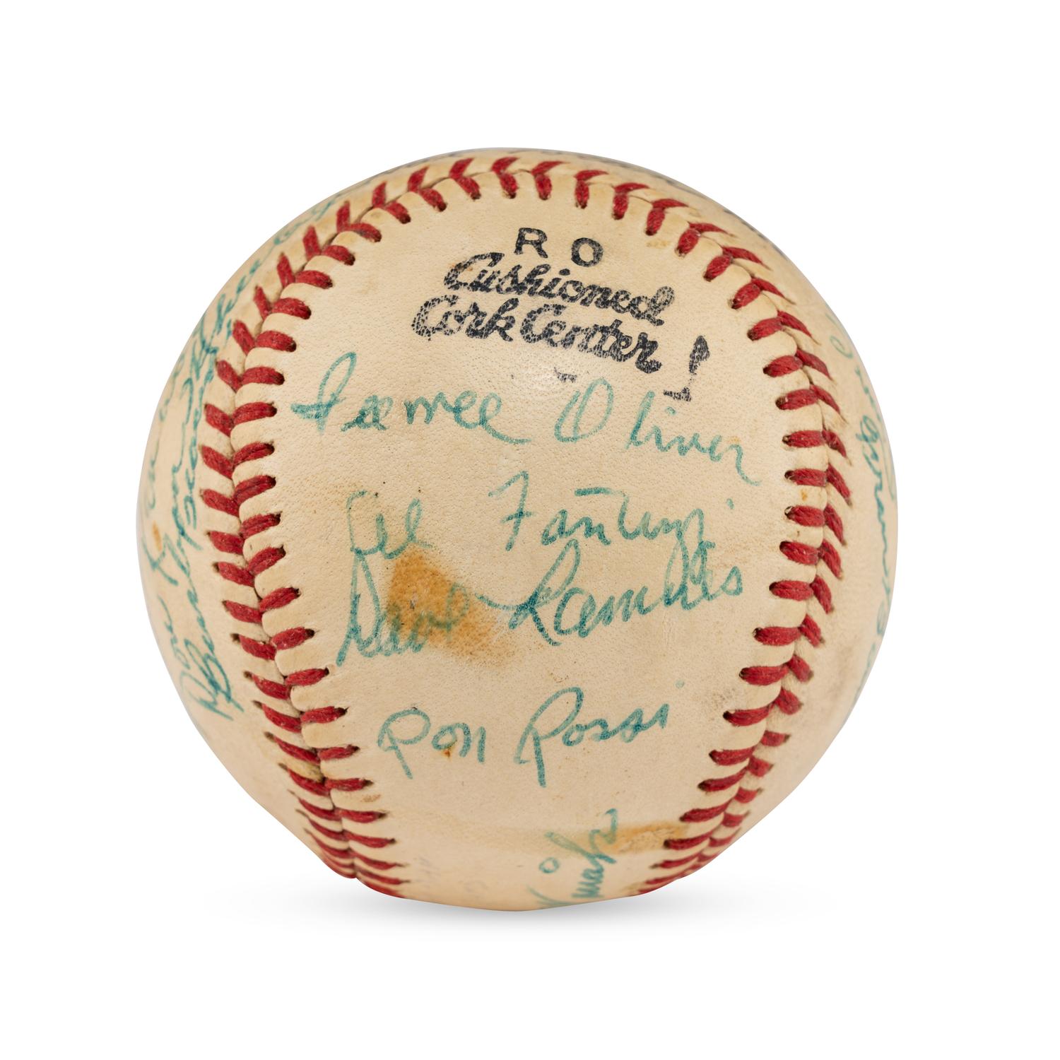 A 1959 Green Bay Blue Jays Team Signed Autograph Baseball