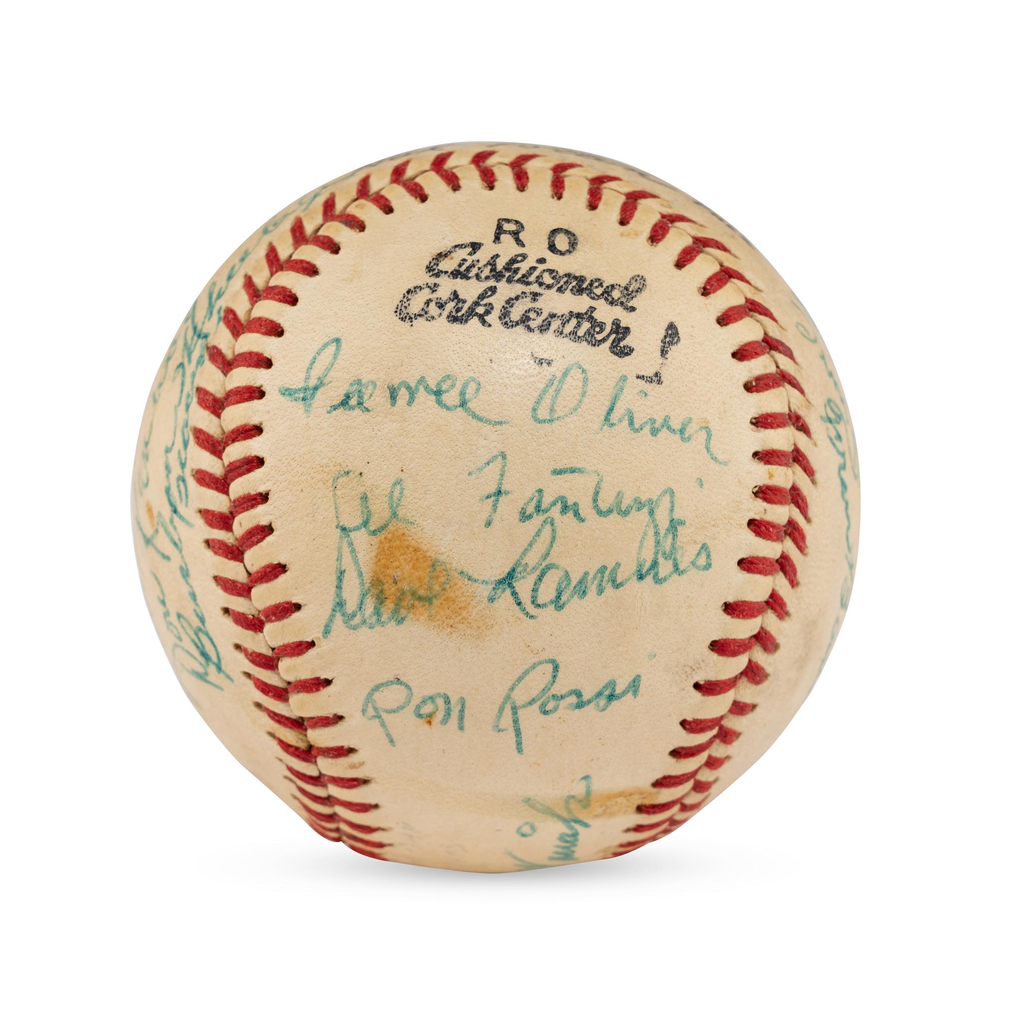 A 1959 Green Bay Blue Jays Team Signed Autograph Baseball