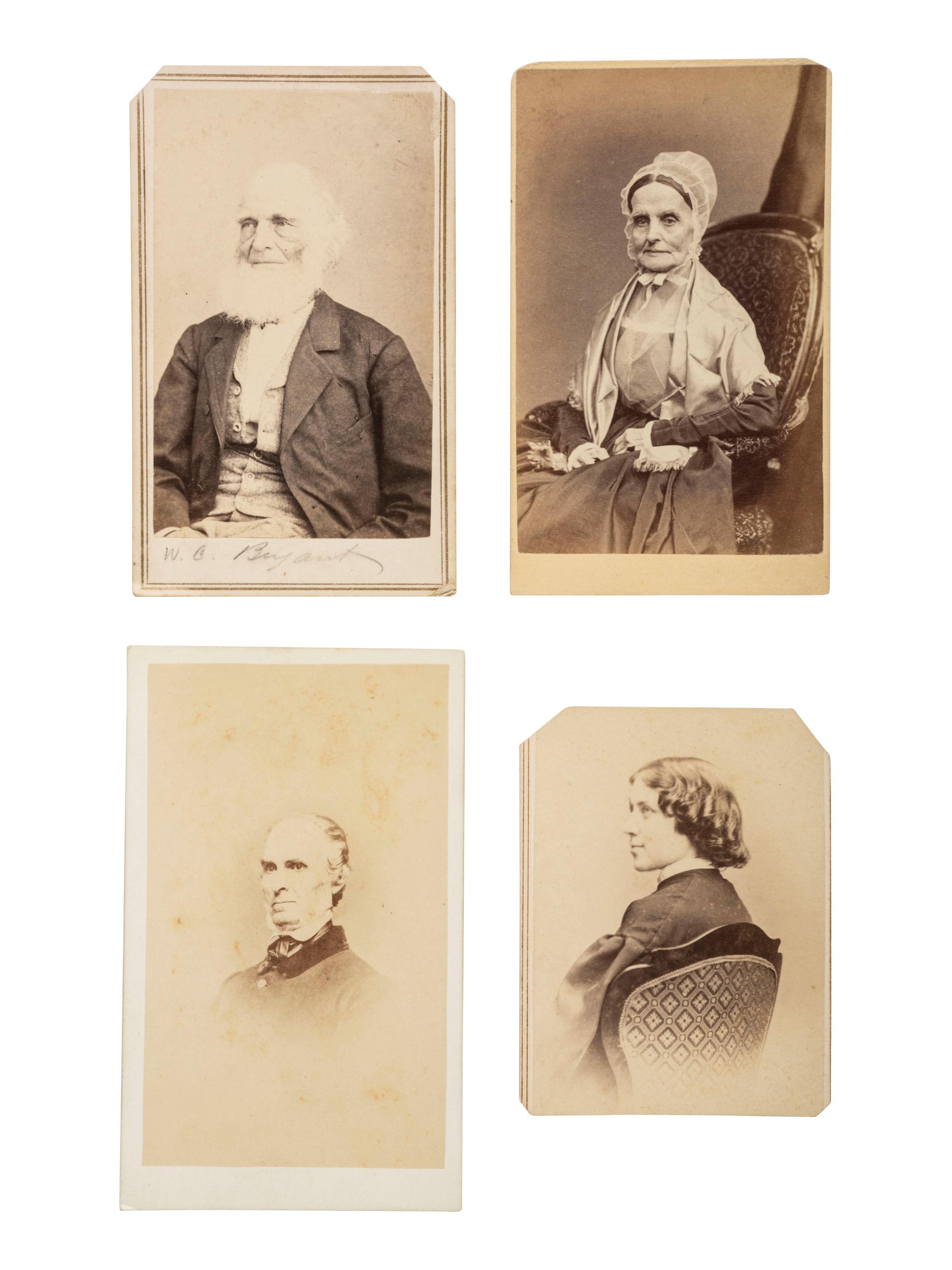 [ABOLITION & WOMEN'S RIGHTS]. 4 CDVs featuring subjects related to the cause of abolitionism.