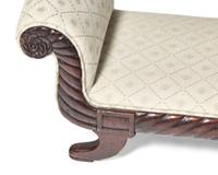 A Classical Carved Mahogany Footstool