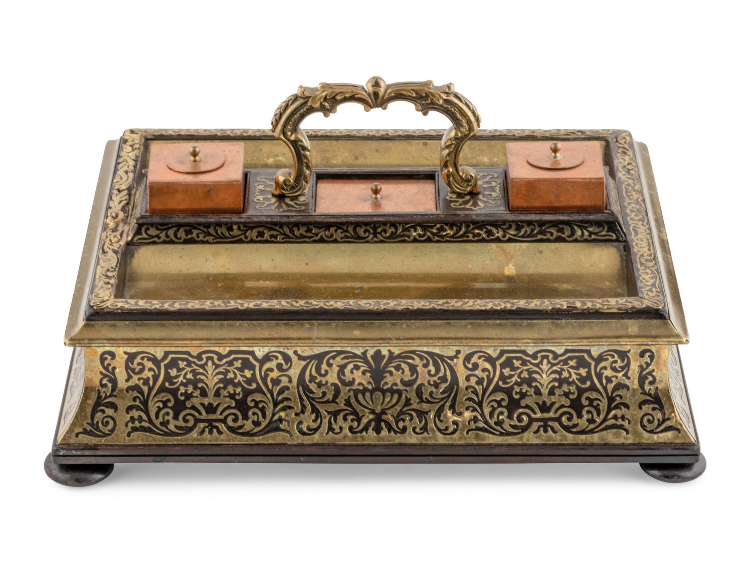 A Boulle Marquetry Standish