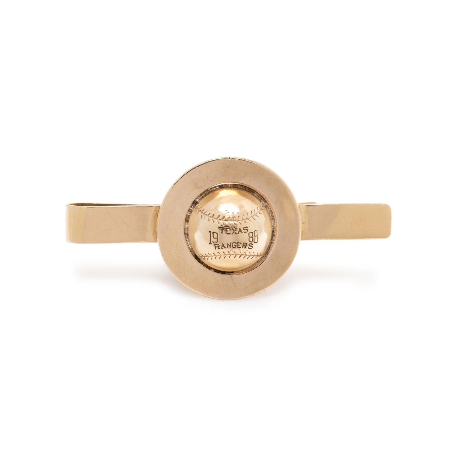 YELLOW GOLD TEXAS RANGERS MONEY CLIP