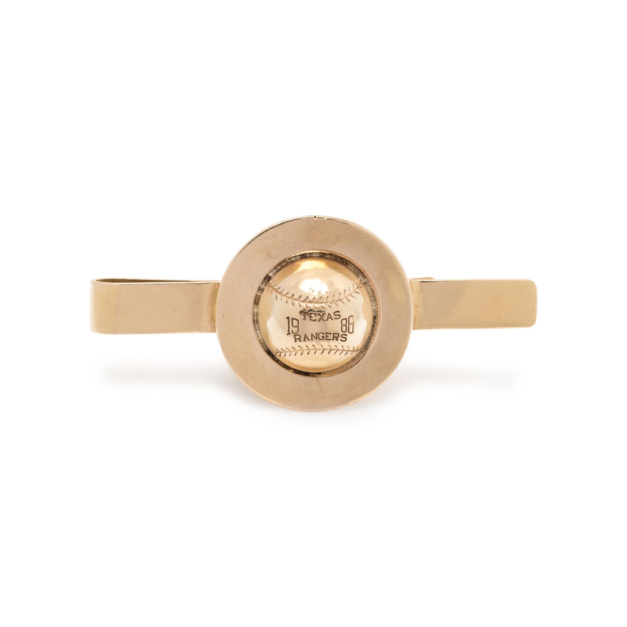 YELLOW GOLD TEXAS RANGERS MONEY CLIP