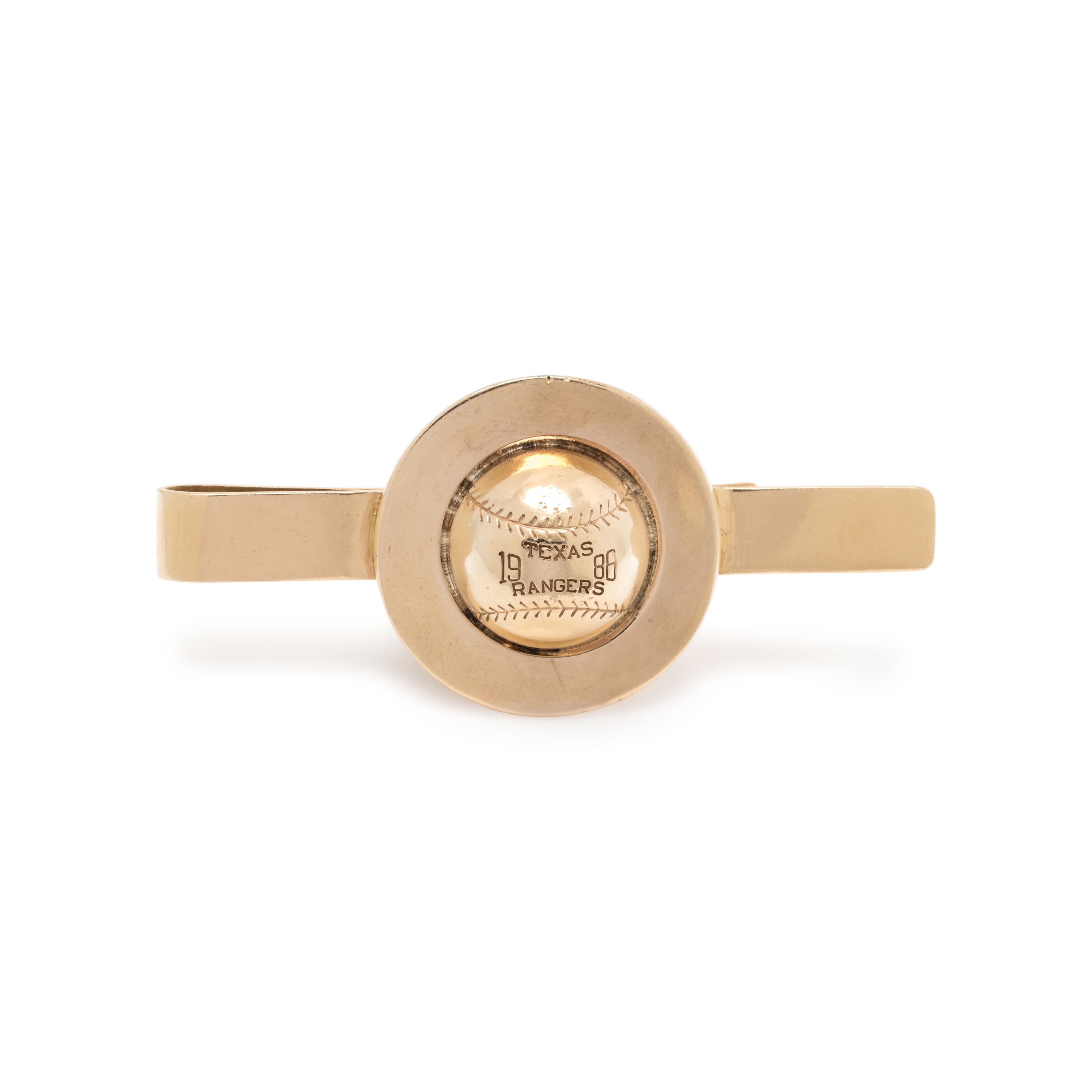 YELLOW GOLD TEXAS RANGERS MONEY CLIP