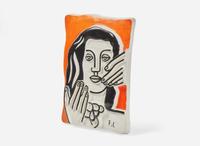 After Fernand Léger (French, 1881-1955) - Visage aux Deux Mains sur Fond Orange