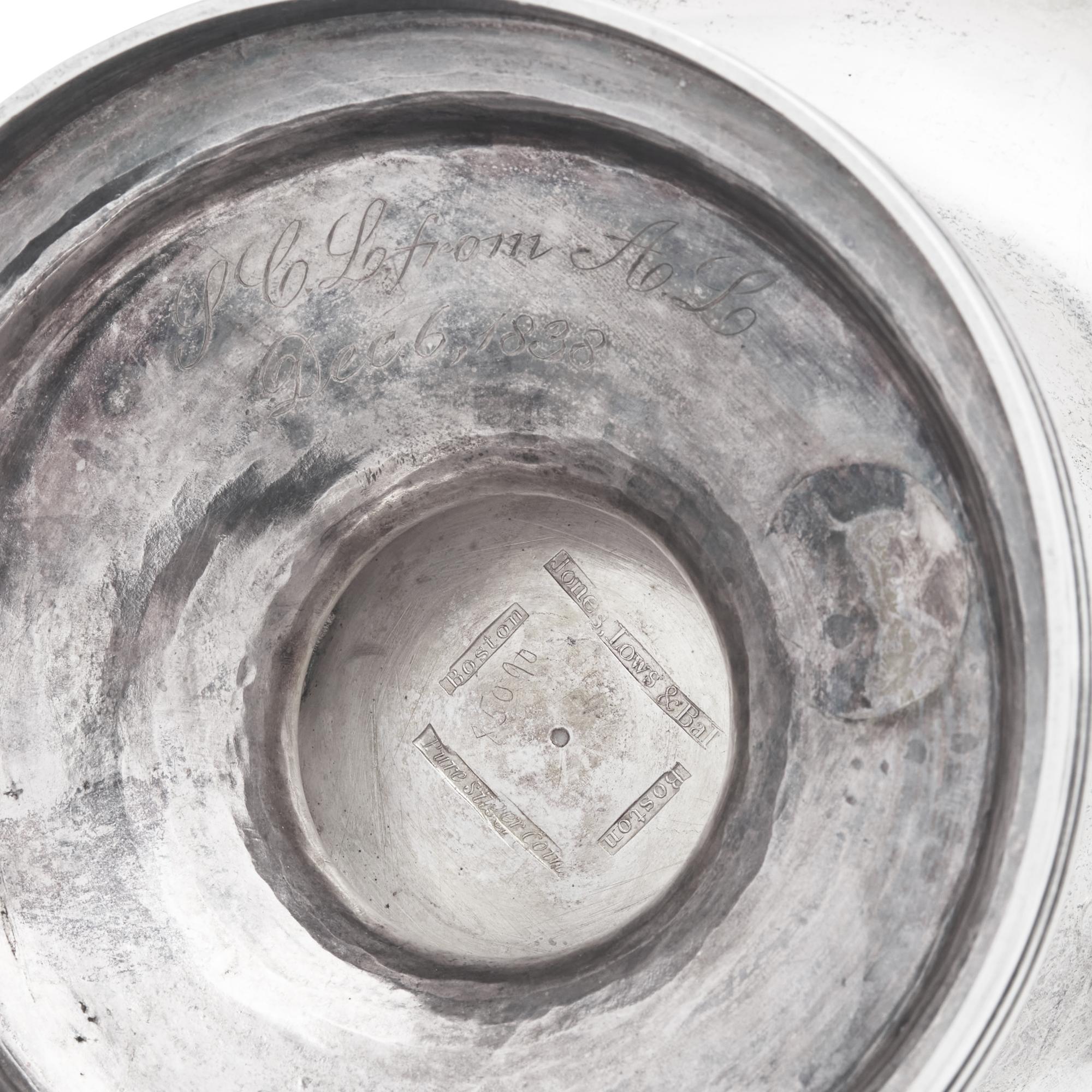 A Classical Three-Piece Coin Silver Tea Service