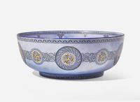 A Large Bue "Celtic Ornaments" Pattern Bowl, UK, circa 1919