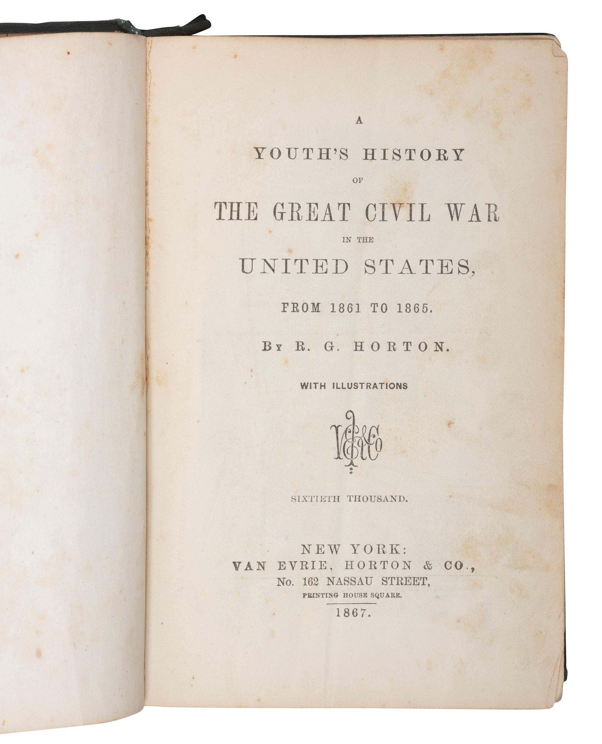 [CIVIL WAR]. A group of period items including corps badge, buttons, books, escutcheon, and more.