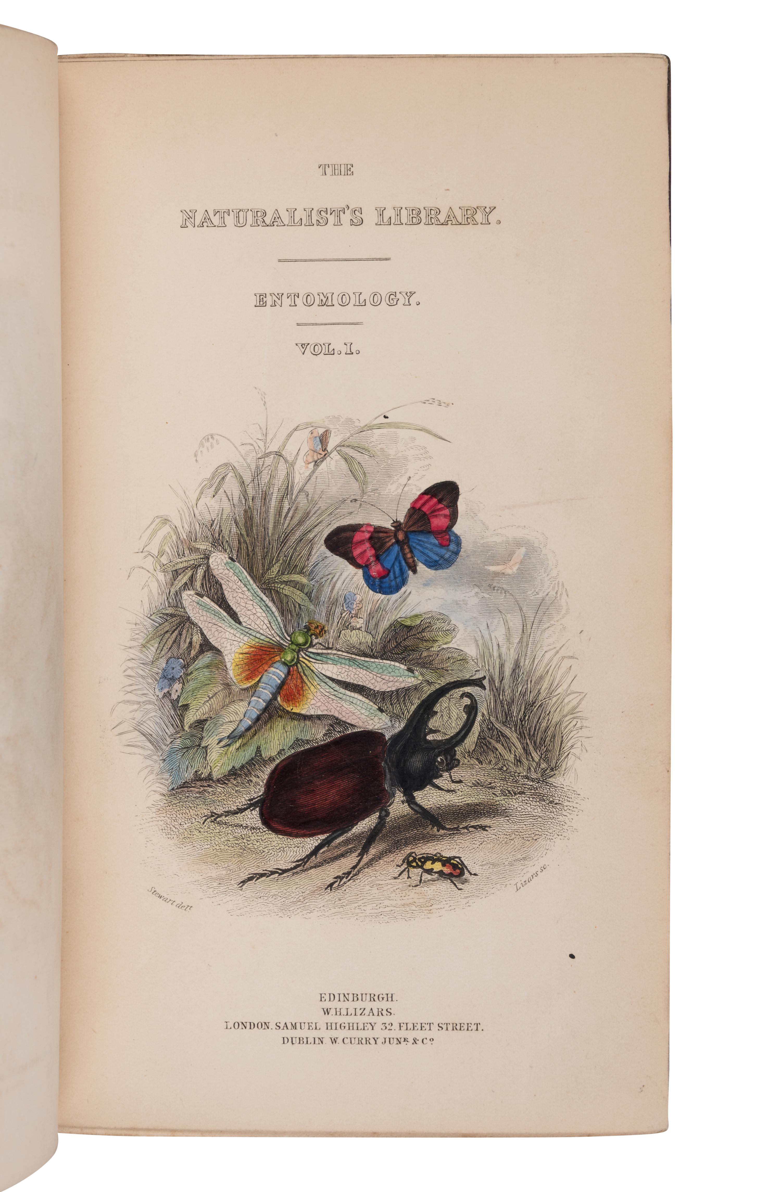 [NATURAL HISTORY]. JARDINE, William (1800-1874). The Naturalist's Library . Edinburgh: W.H. Lizars, et al, 1833-1843.