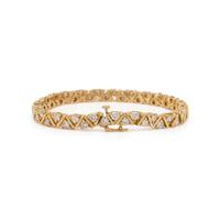 YELLOW GOLD AND DIAMOND BRACELET