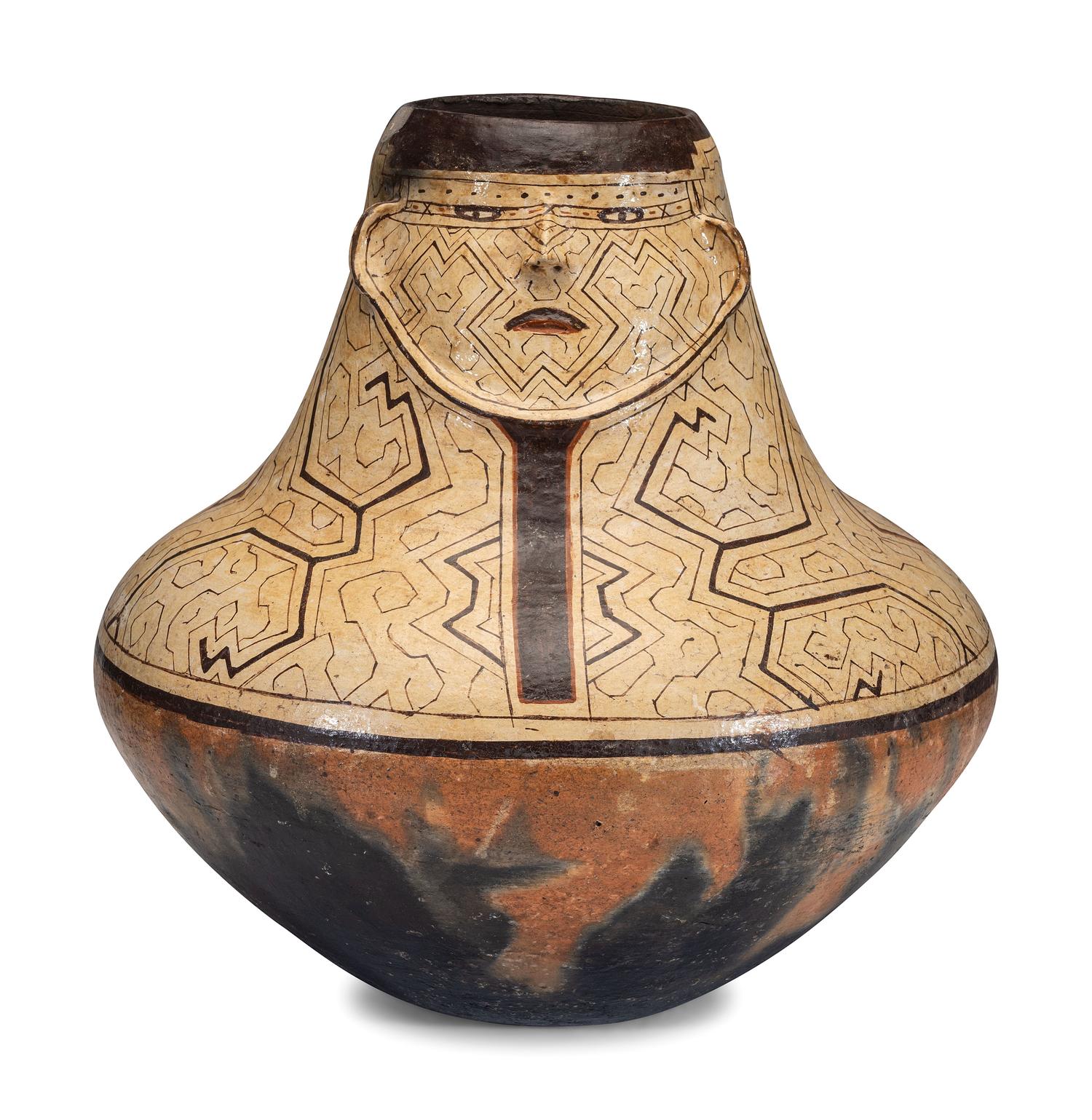 Peruvian Shipibo Storage Pottery Jar