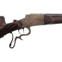 ** Engraved Austrian Schuetzen Rifle by Franz Stepan of Wels