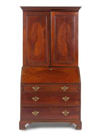 A George III Mahogany Slant-Front Secretary