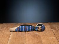 Mesquakie Beaded Hide Moccasins
