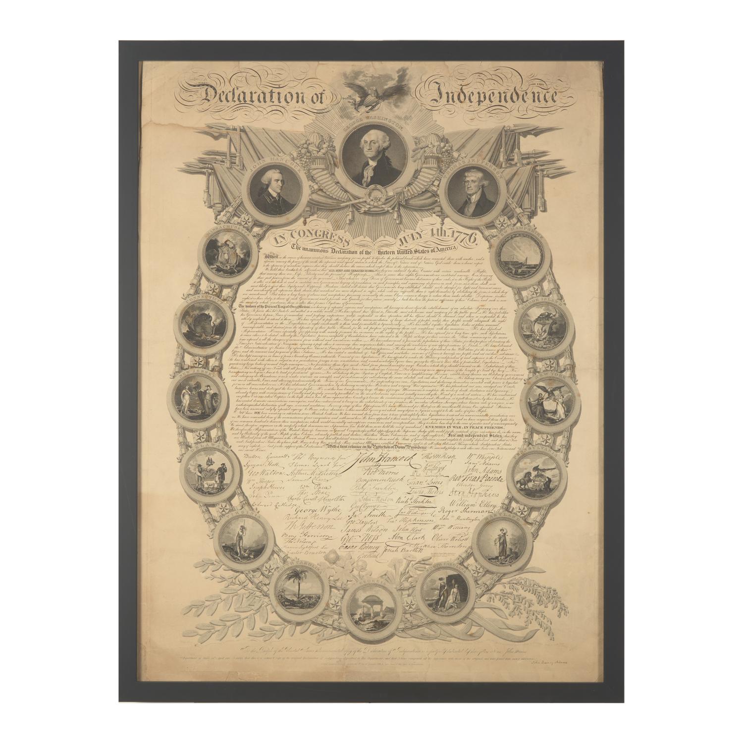 [Declaration of Independence] Binns, John. Declaration of Independence