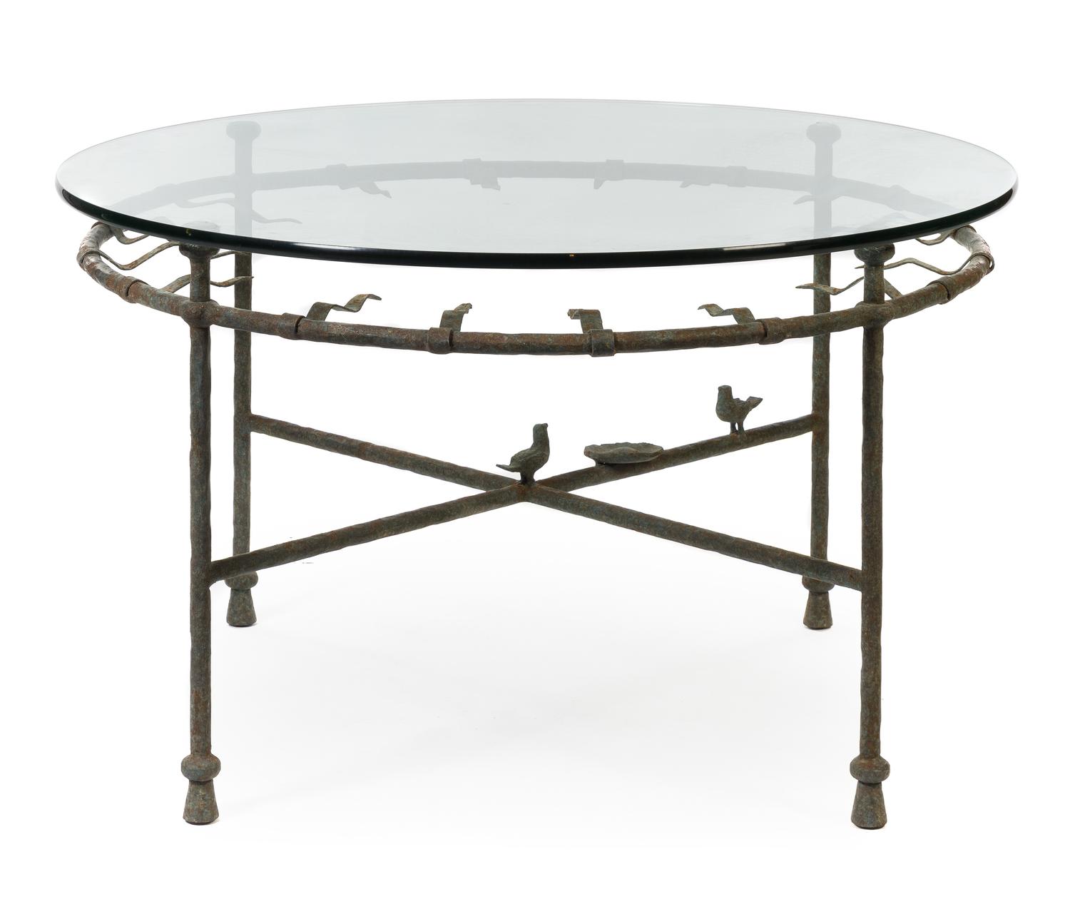 Ilana Goor, (Israeli, 20th Century), Dining suite, 1994 (table, four armchairs, console table and sculpture)