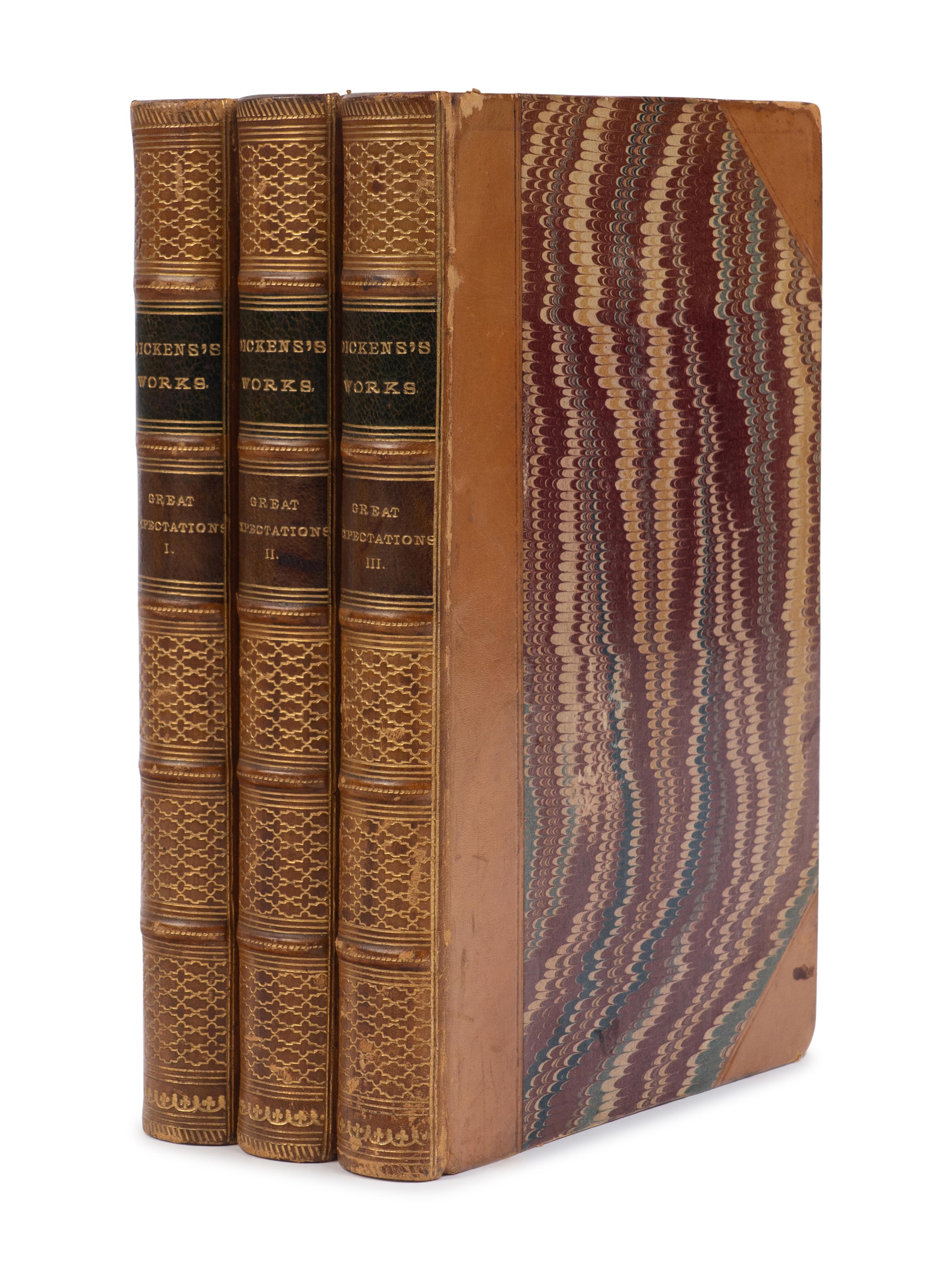 DICKENS, Charles (1812-1870). Great Expectations . London: [C. Whiting for] Chapman and Hall, 1861.