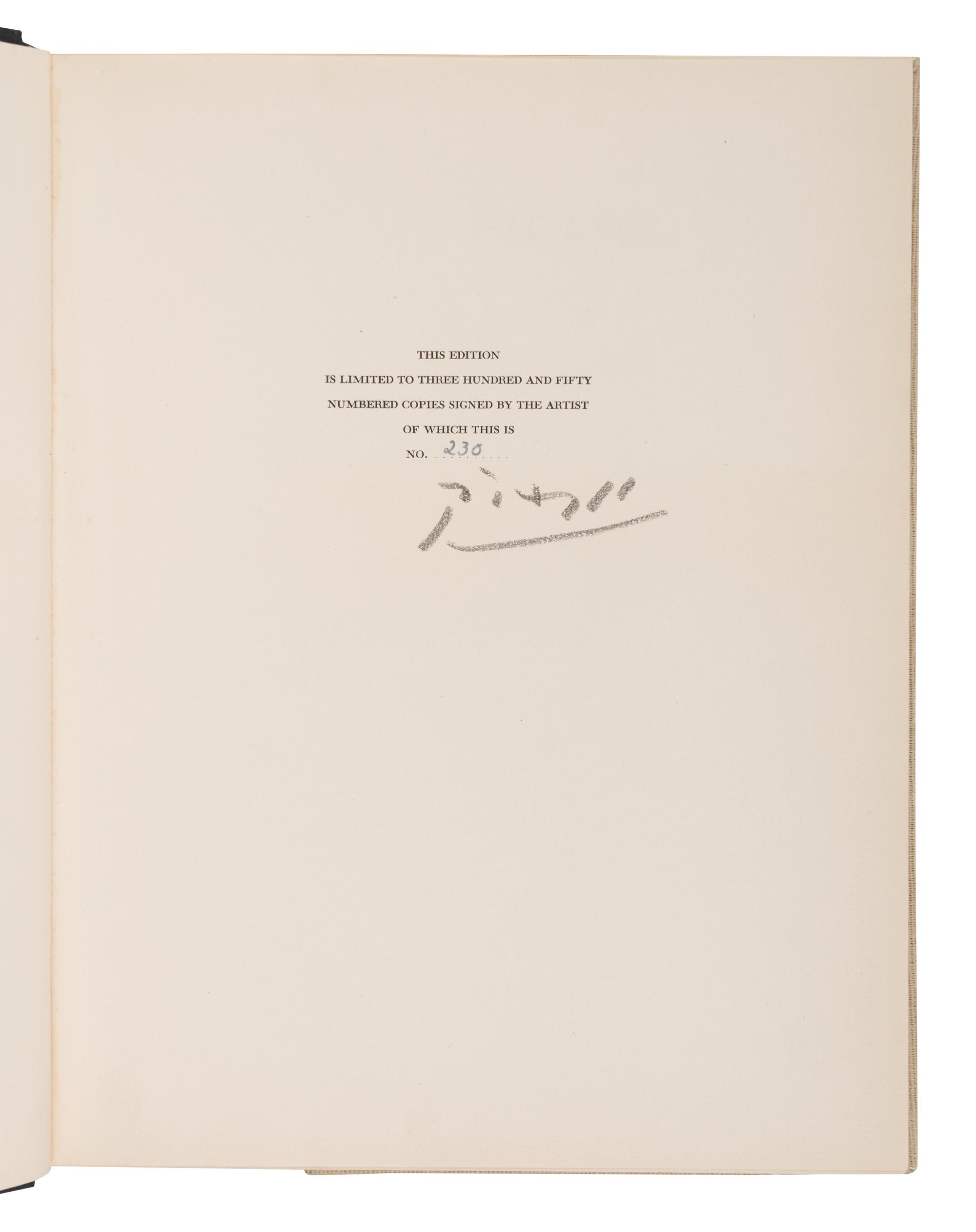 [ARTIST'S BOOK] -- [WARHOL, Andy (1928-1987), his copy]. [PICASSO, Pablo (1881-1973)]. JANIS, Harriet and Sidney. Picasso: The Recent Years 1939-1946 . Garden City, NY: Doubleday, 1947.